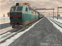 Електровоз ЧС4-154 з пасажирським поїздом на 7 колії ст. Прапорівка (маршрут Малохітівка)