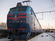 Електровоз ЧС7-167 в ТЧ-2 Харків-``Жовтень`` Південної залізниці. 02.І.2009 року