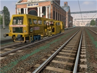 —амох≥дна виправочно-рихтувальна  машина Plasser & Theurer є73202 на ст. ‘аст≥в-≤ ѕ≥вденно-«ах≥дноњ зал≥зниц≥